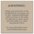 Warning Sign: Plastic and Vinyl