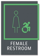 Women Sign w/Female & Dynamic ISA Symbols