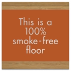 100% Smoke-Free Floor Sign