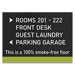 4-Line Directional Sign- Smoke-Free Floor