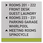 8-Line Directional Sign