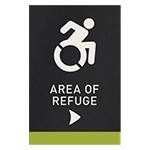 Accessible Direction Sign w/ Dynamic ISA Symbol