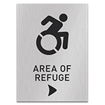 Accessible Direction Sign w/ Dynamic ISA Symbol