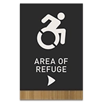 Accessible Direction Sign w/ Dynamic ISA Symbol