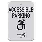 Accessible Parking Sign w/Dynamic ISA Symbol