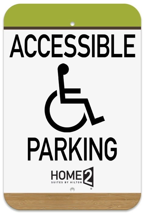 Accessible Parking Sign w/ISA Symbol
