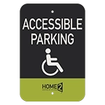 Accessible Parking Sign w/ISA Symbol