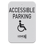 Accessible Parking Sign w/ISA Symbol