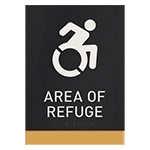 Area of Refuge Sign - Dynamic ISA Symbol