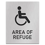 Area of Refuge Sign - ISA Symbol