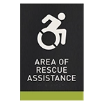 Area of Rescue Assistance Sign - NYC Compliant