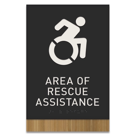 Area of Rescue Assistance Sign - NYC Compliant