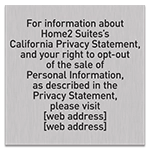CA Privacy Statement