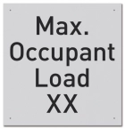 California Pool Capacity Sign