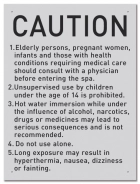 California Spa Rules Sign