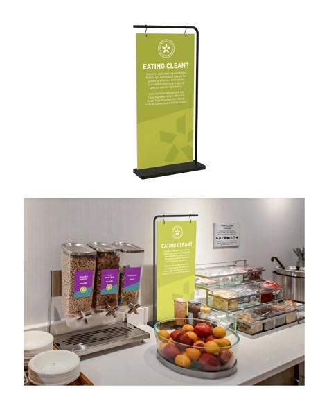 Clean Ingredients Tabletop Sign w/ Stand