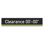 Clearance Sign with Height Indicator