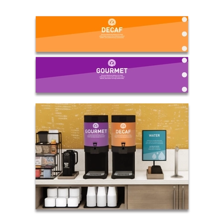 Coffee Wraps - Set of 2: Gourmet and DecafFor 1.5 Gallon GEN 3 Bunn Servers