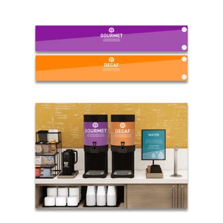 Coffee Wraps - Set of 2: Gourmet and DecafFor 1 Gallon GEN 3 Bunn Servers