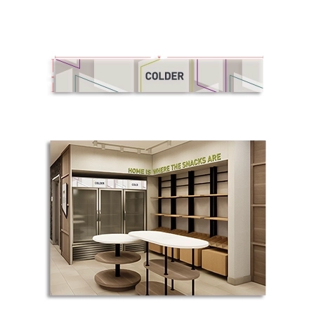 Colder Freezer Graphic