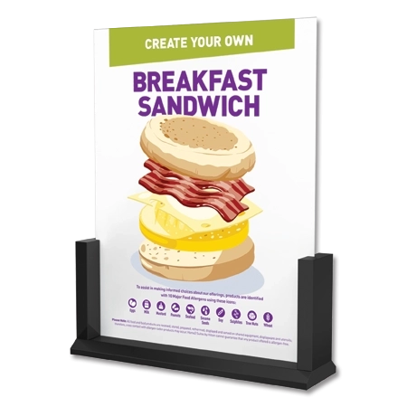 Create Your Own Breakfast Sandwich EaselCanadian/English Version