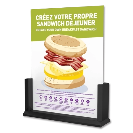 Create Your Own Breakfast Sandwich EaselFrench-Canadian Version