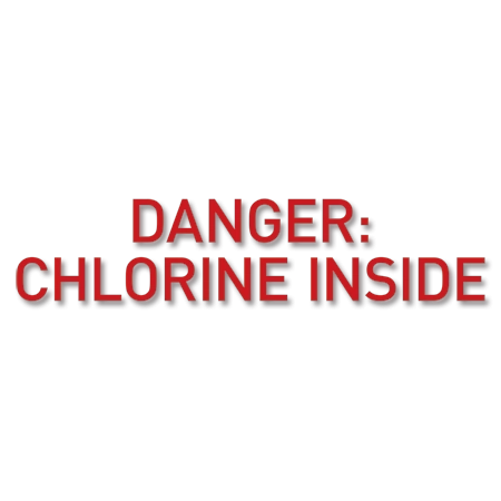 Danger: Chlorine Inside - Vinyl Letters