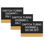 Doorbell Switch Sign - Pack of 3