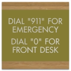 "Emergency Front Desk" Sign