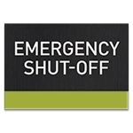 Emergency Shut-Off Sign
