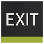 Exit Egress Sign - CA Compliant
