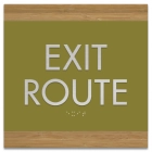 "Exit Route" Egress Sign - CA Compliant
