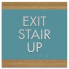 "Exit Stair Up" Egress Sign - CA Compliant