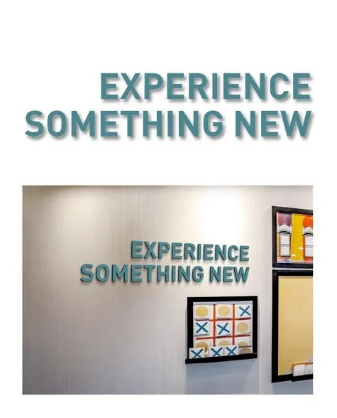 Experience Something New: Dimensional Letters
