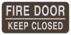 Fire Door - Keep Closed Label - 4 Pack