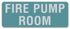 Fire Pump Room Label