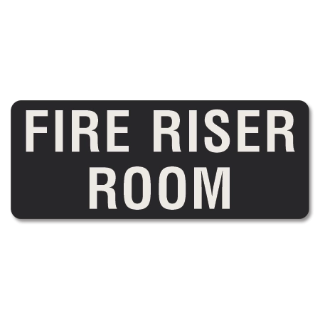 Fire Riser Room Label