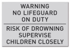 Georgia No Lifeguard On Duty Sign