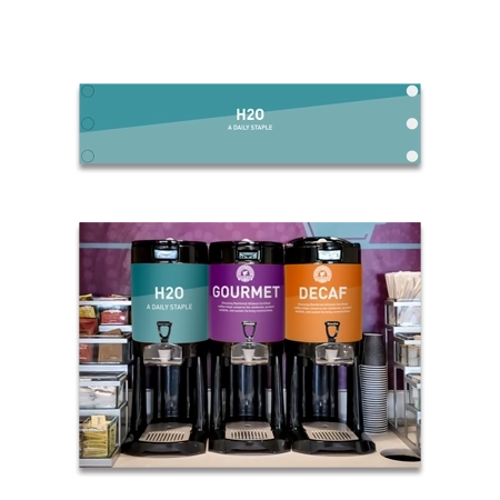 H2O - A Daily Staple: Water WrapFor 1.5 Gallon GEN 3 Bunn Servers