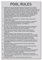 Illinois Pool Rules Sign