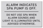 ISPSC Spa and Hot Tub Alarm Sign
