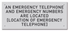 Kentucky Emergency Phone Location Sign