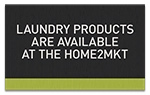 Laundry Products Available At Home2Mkt Sign