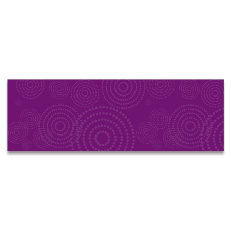 Magenta Acrylic Cabinet Cover w/Circle Pattern