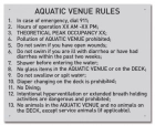MAHC Aquatic Venue Rules Sign