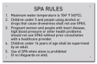 MAHC Spa Rules Sign