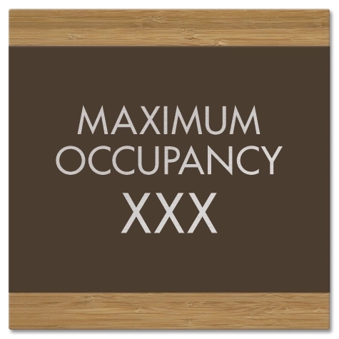 Maximum Occupancy Sign