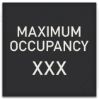 Maximum Occupancy Sign
