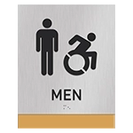 Men Sign w/Male & Dynamic ISA Symbol