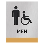 Men Sign w/Male & ISA Symbols